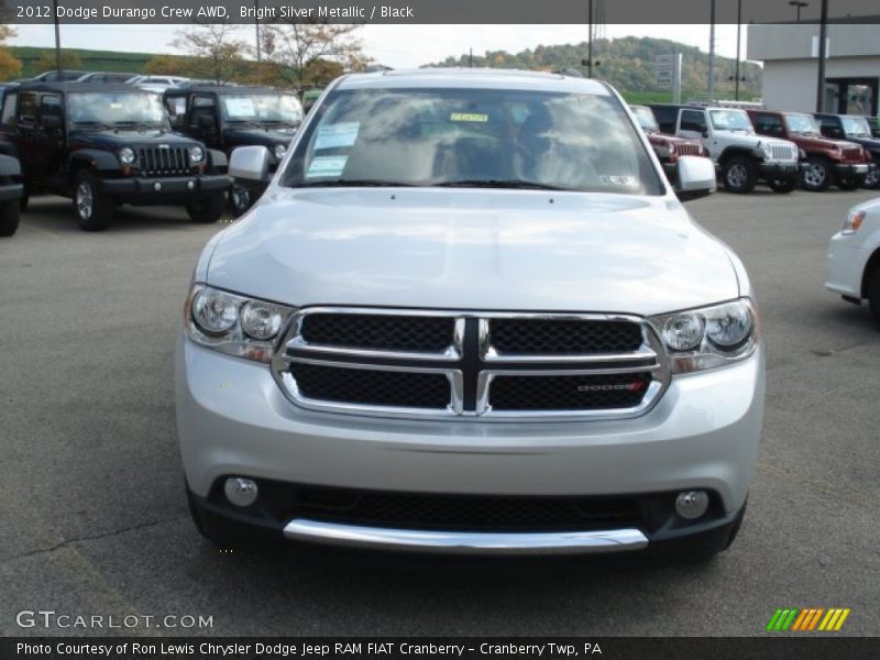 Bright Silver Metallic / Black 2012 Dodge Durango Crew AWD