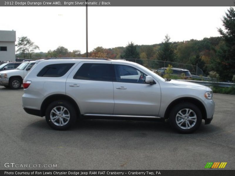 Bright Silver Metallic / Black 2012 Dodge Durango Crew AWD