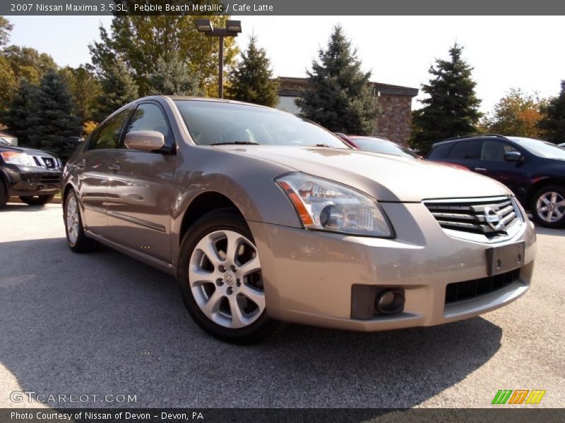Pebble Beach Metallic / Cafe Latte 2007 Nissan Maxima 3.5 SL