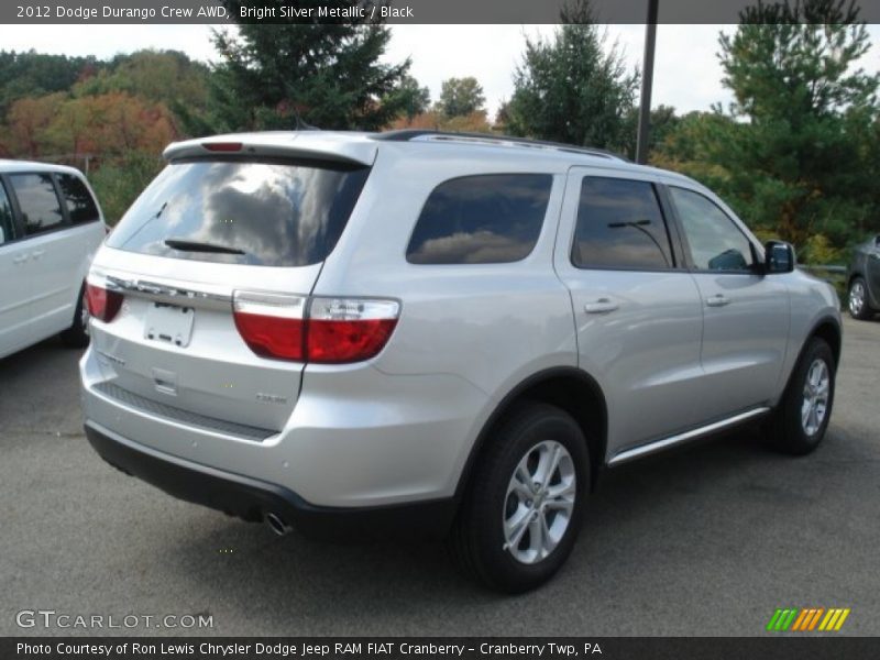 Bright Silver Metallic / Black 2012 Dodge Durango Crew AWD