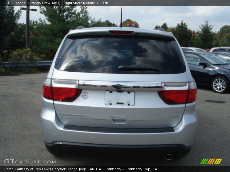 Bright Silver Metallic / Black 2012 Dodge Durango Crew AWD
