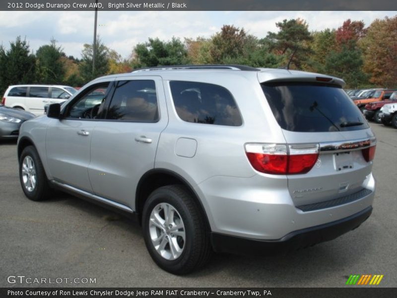 Bright Silver Metallic / Black 2012 Dodge Durango Crew AWD