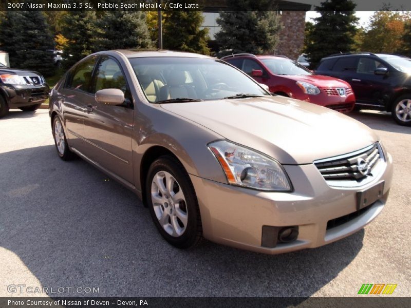 Pebble Beach Metallic / Cafe Latte 2007 Nissan Maxima 3.5 SL