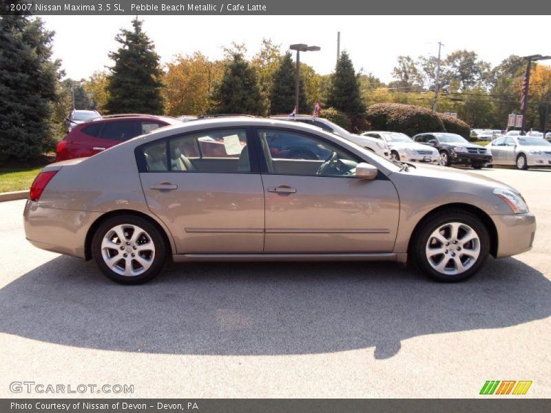 Pebble Beach Metallic / Cafe Latte 2007 Nissan Maxima 3.5 SL