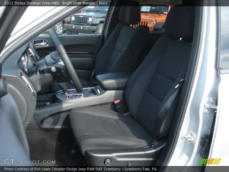 Bright Silver Metallic / Black 2012 Dodge Durango Crew AWD
