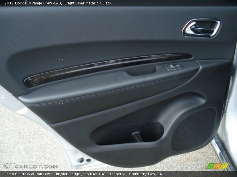 Bright Silver Metallic / Black 2012 Dodge Durango Crew AWD