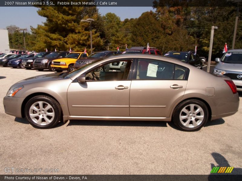 Pebble Beach Metallic / Cafe Latte 2007 Nissan Maxima 3.5 SL