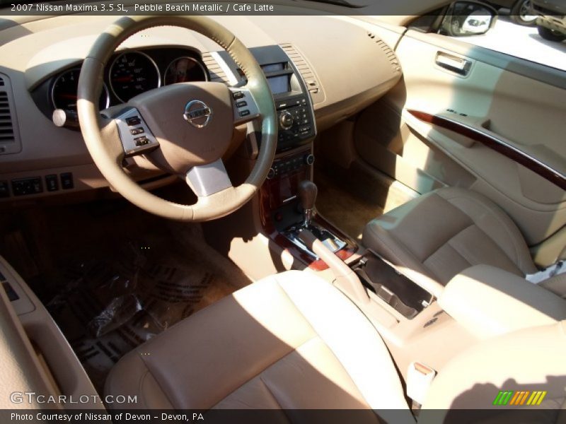 Pebble Beach Metallic / Cafe Latte 2007 Nissan Maxima 3.5 SL