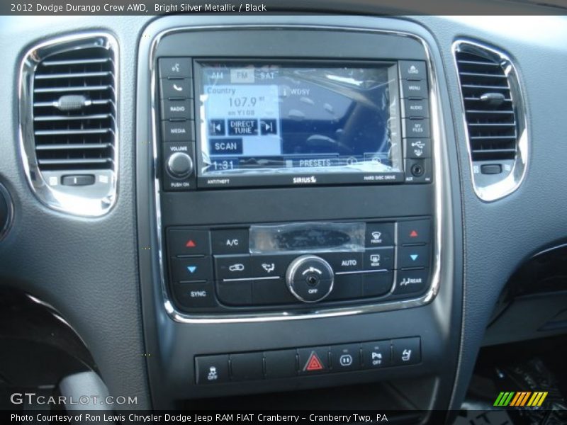 Bright Silver Metallic / Black 2012 Dodge Durango Crew AWD