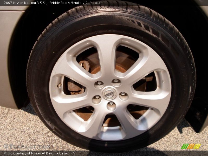 Pebble Beach Metallic / Cafe Latte 2007 Nissan Maxima 3.5 SL