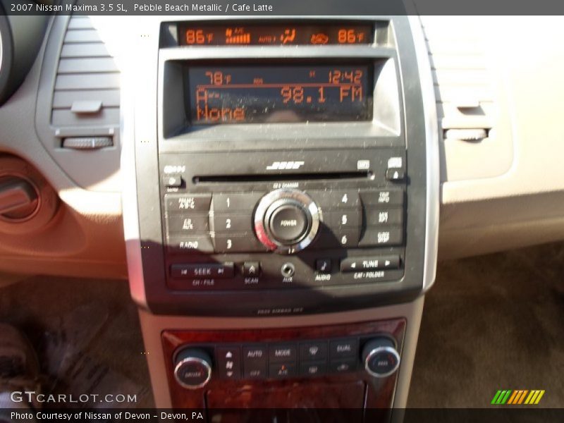 Pebble Beach Metallic / Cafe Latte 2007 Nissan Maxima 3.5 SL
