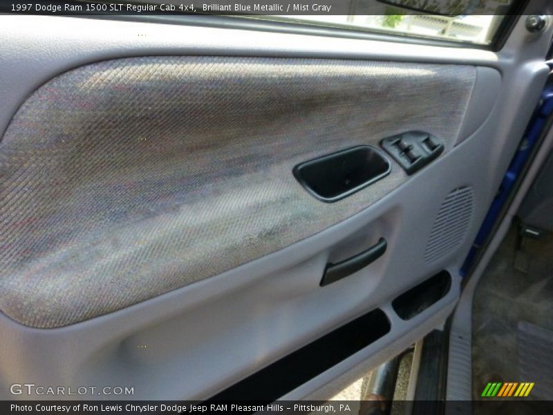 Brilliant Blue Metallic / Mist Gray 1997 Dodge Ram 1500 SLT Regular Cab 4x4