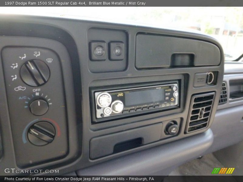 Brilliant Blue Metallic / Mist Gray 1997 Dodge Ram 1500 SLT Regular Cab 4x4