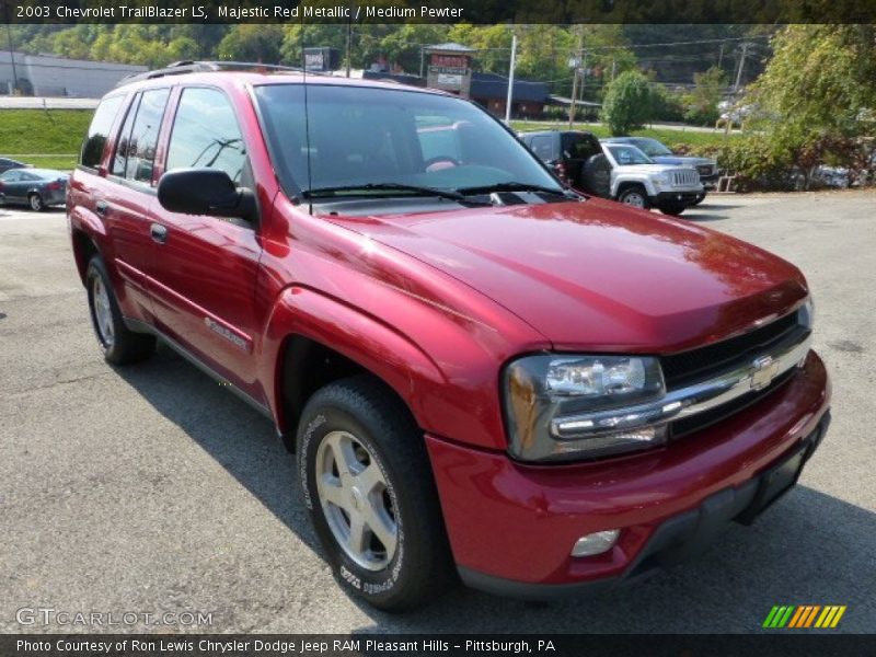 Majestic Red Metallic / Medium Pewter 2003 Chevrolet TrailBlazer LS