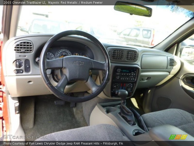 Majestic Red Metallic / Medium Pewter 2003 Chevrolet TrailBlazer LS