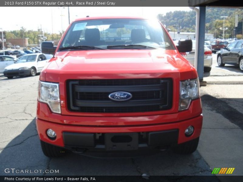 Race Red / Steel Gray 2013 Ford F150 STX Regular Cab 4x4