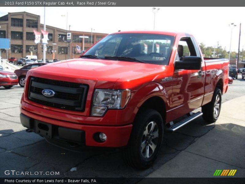 Race Red / Steel Gray 2013 Ford F150 STX Regular Cab 4x4