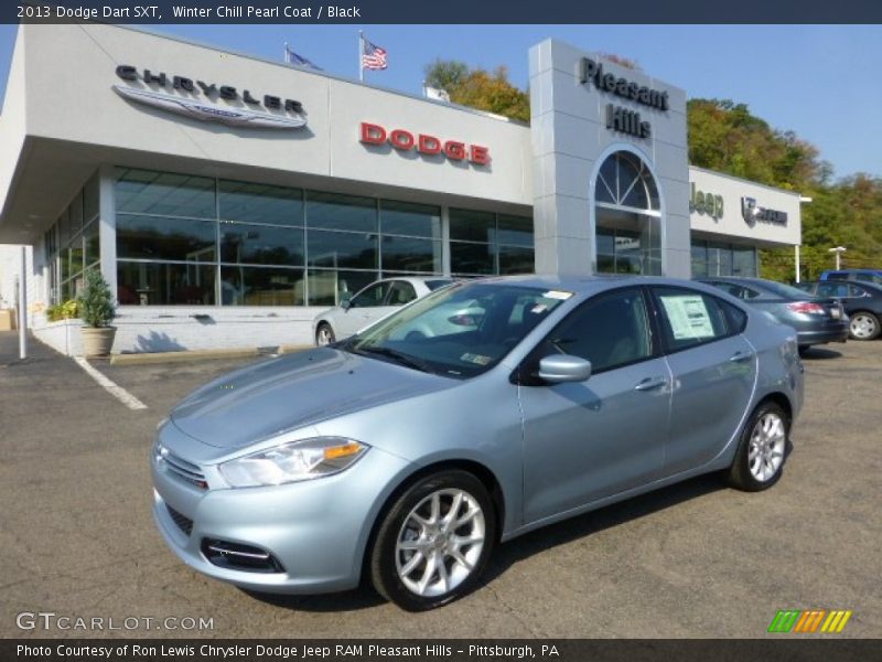 Winter Chill Pearl Coat / Black 2013 Dodge Dart SXT