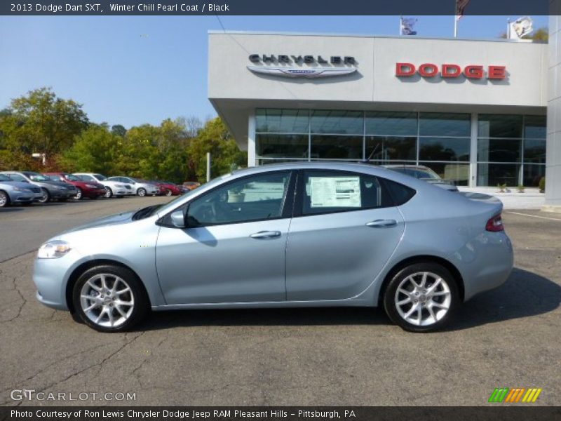 Winter Chill Pearl Coat / Black 2013 Dodge Dart SXT