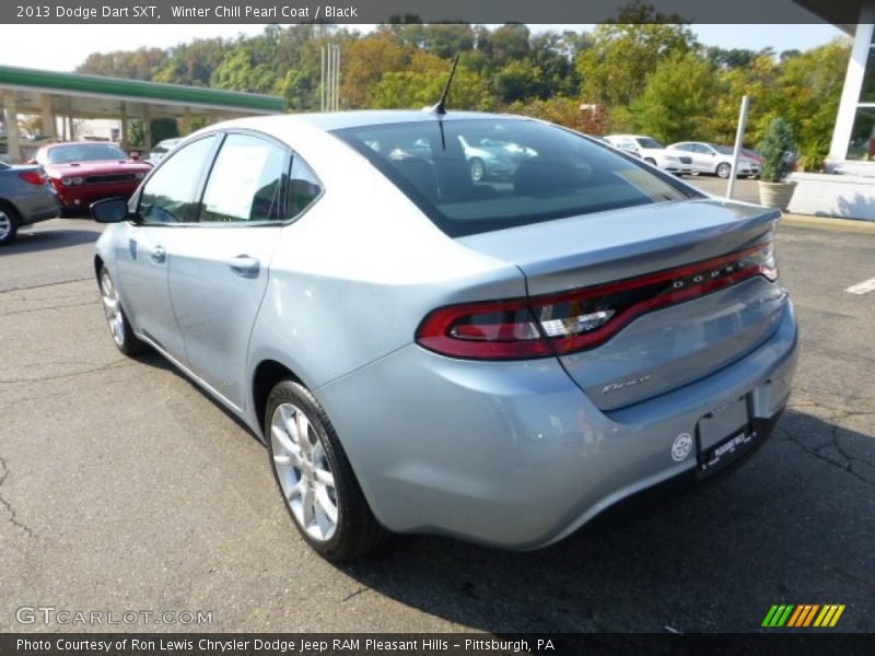 Winter Chill Pearl Coat / Black 2013 Dodge Dart SXT