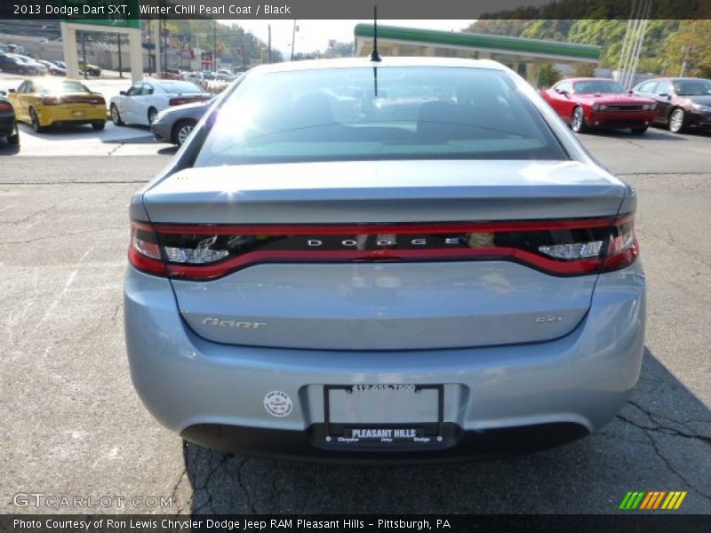 Winter Chill Pearl Coat / Black 2013 Dodge Dart SXT