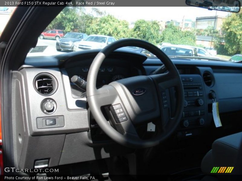 Race Red / Steel Gray 2013 Ford F150 STX Regular Cab 4x4