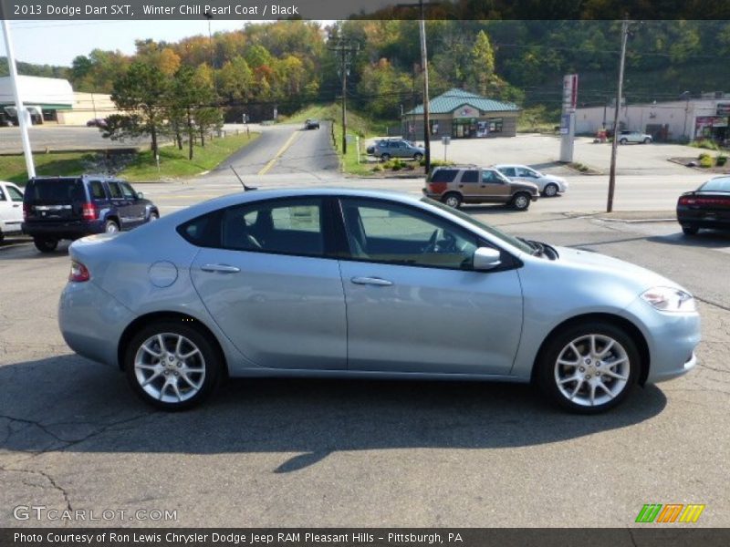 Winter Chill Pearl Coat / Black 2013 Dodge Dart SXT