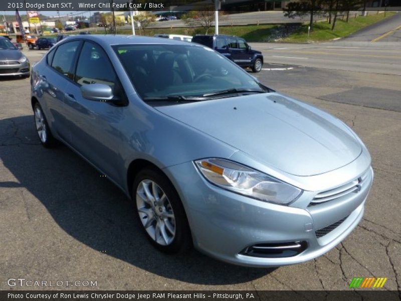 Winter Chill Pearl Coat / Black 2013 Dodge Dart SXT