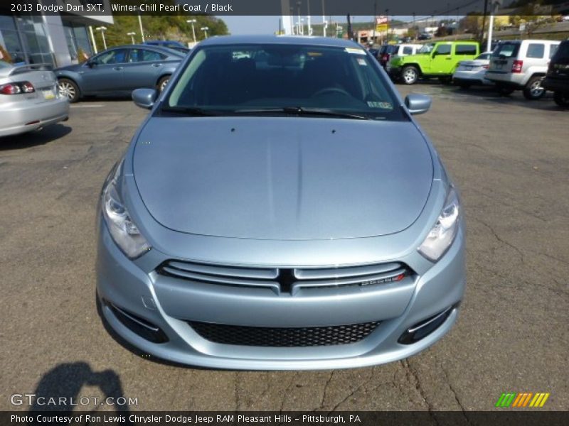 Winter Chill Pearl Coat / Black 2013 Dodge Dart SXT