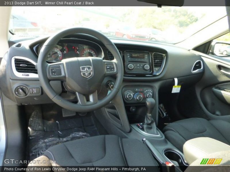 Winter Chill Pearl Coat / Black 2013 Dodge Dart SXT
