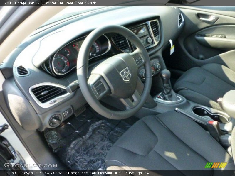 Winter Chill Pearl Coat / Black 2013 Dodge Dart SXT