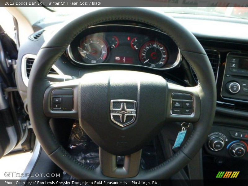 Winter Chill Pearl Coat / Black 2013 Dodge Dart SXT
