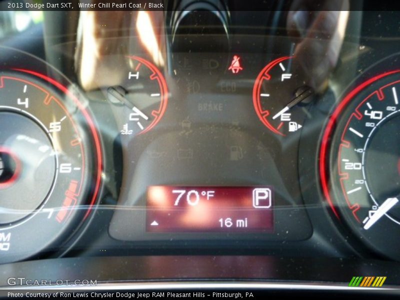 Winter Chill Pearl Coat / Black 2013 Dodge Dart SXT