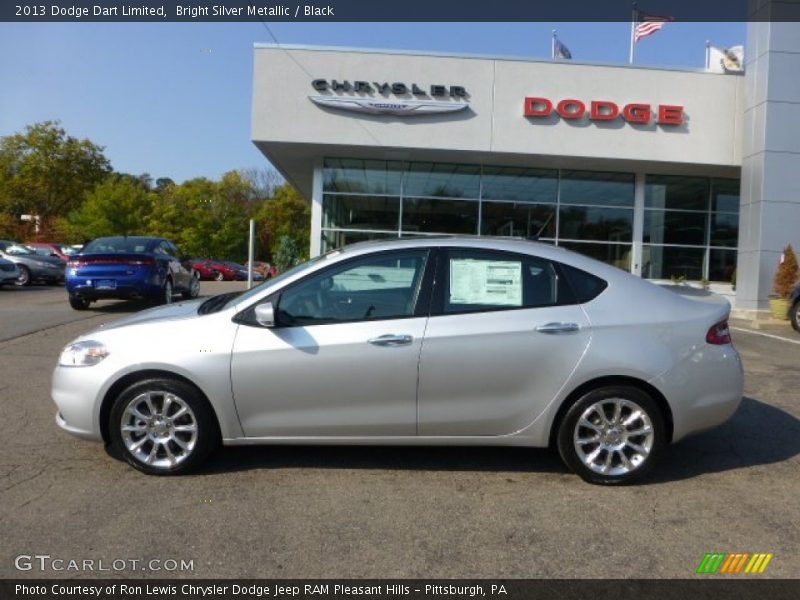 Bright Silver Metallic / Black 2013 Dodge Dart Limited