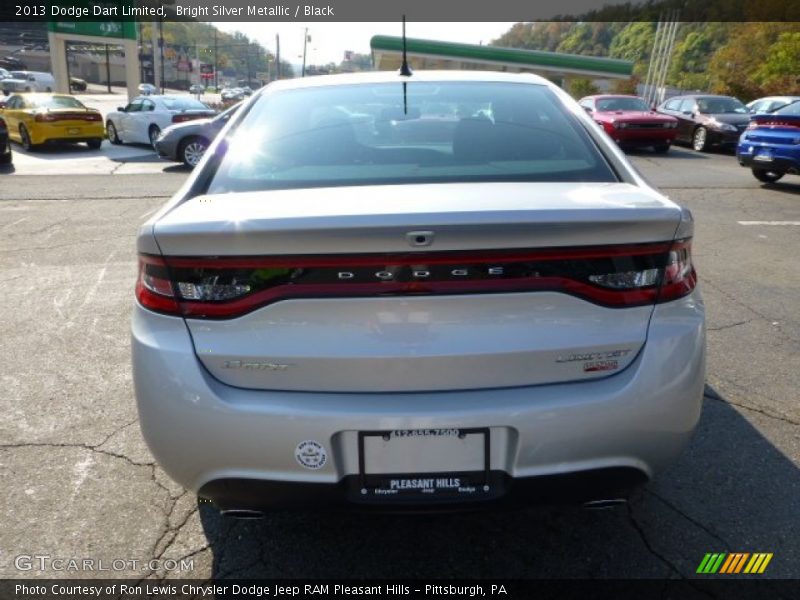 Bright Silver Metallic / Black 2013 Dodge Dart Limited