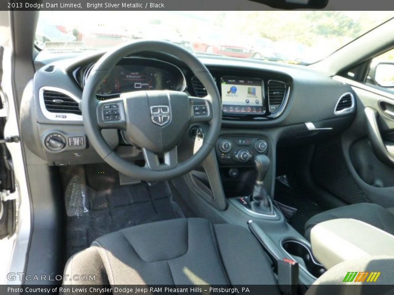Bright Silver Metallic / Black 2013 Dodge Dart Limited