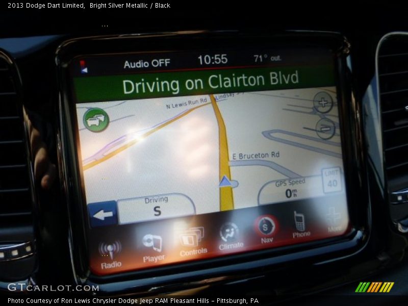 Navigation of 2013 Dart Limited