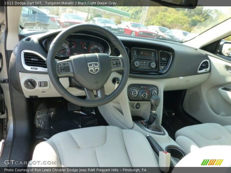 Tungsten Metallic / Black/Light Diesel Gray 2013 Dodge Dart SXT