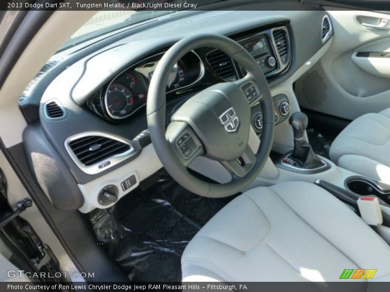 Tungsten Metallic / Black/Light Diesel Gray 2013 Dodge Dart SXT