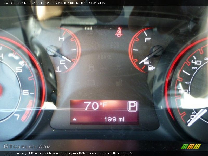 Tungsten Metallic / Black/Light Diesel Gray 2013 Dodge Dart SXT