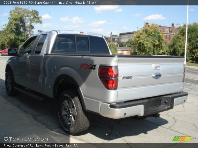 Ingot Silver Metallic / Black 2013 Ford F150 FX4 SuperCab 4x4