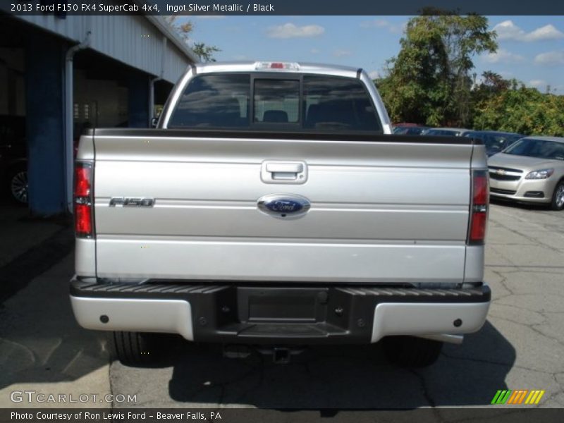 Ingot Silver Metallic / Black 2013 Ford F150 FX4 SuperCab 4x4