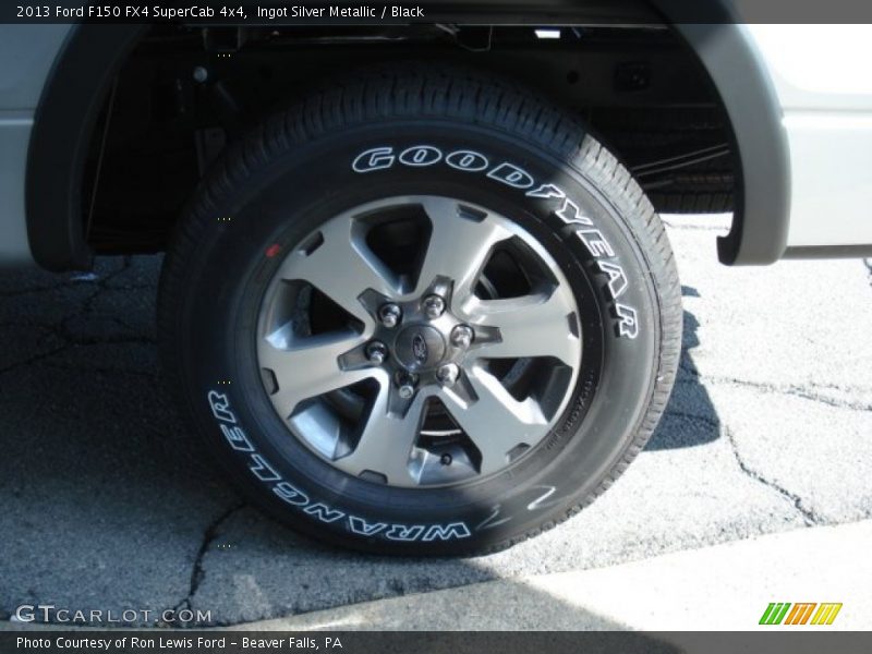 Ingot Silver Metallic / Black 2013 Ford F150 FX4 SuperCab 4x4