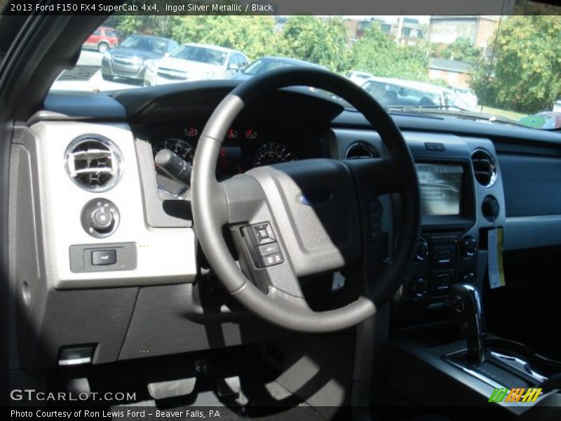 Ingot Silver Metallic / Black 2013 Ford F150 FX4 SuperCab 4x4