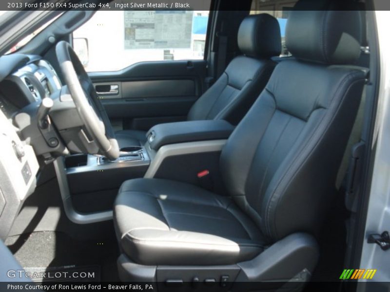 Ingot Silver Metallic / Black 2013 Ford F150 FX4 SuperCab 4x4