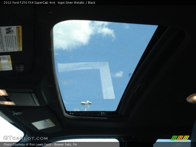 Ingot Silver Metallic / Black 2013 Ford F150 FX4 SuperCab 4x4