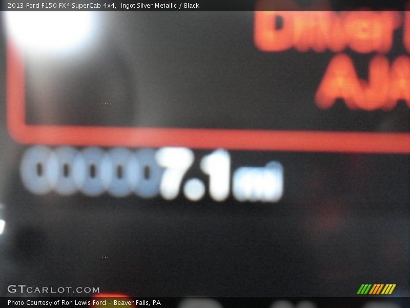 Ingot Silver Metallic / Black 2013 Ford F150 FX4 SuperCab 4x4