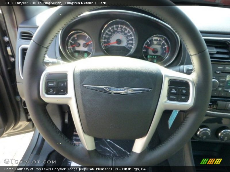 Tungsten Metallic / Black 2013 Chrysler 200 Touring Sedan