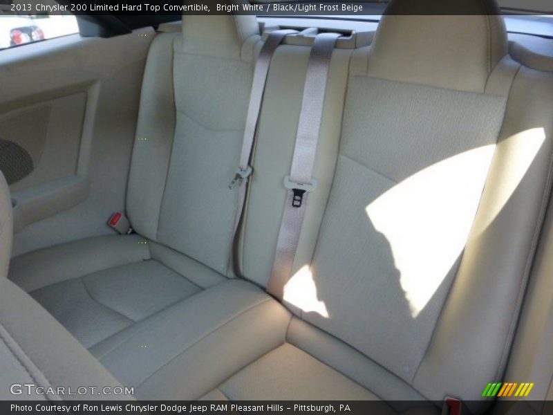 Rear Seat of 2013 200 Limited Hard Top Convertible