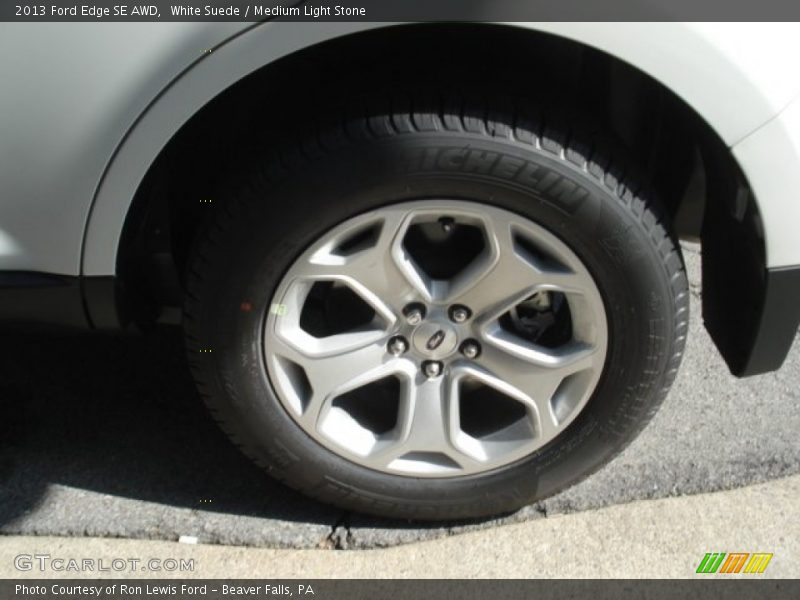 White Suede / Medium Light Stone 2013 Ford Edge SE AWD